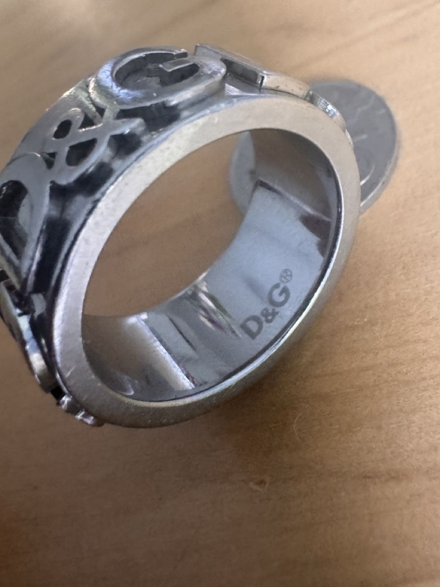 Dolce & Gabbana Anelli: Bague D&G authentique, design unique, taille 58 – Usato da Martigny venduto da Mrtygn1
