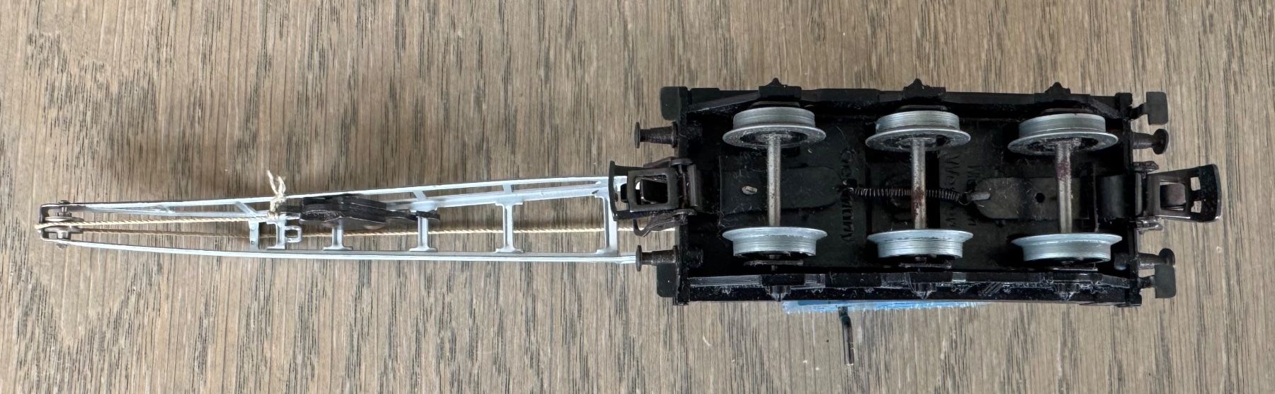 Märklin Modellini di ferrovie: blauer Kranwagen "Krupp-Ardelt"; OVP – Usato da St. Moritz venduto da Manu7500 6