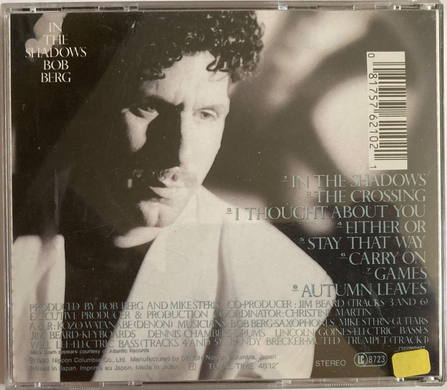 CD: BOB BERG - IN THE SHADOWS – Usato da Poliez-Pittet venduto da Newtown-Records 1