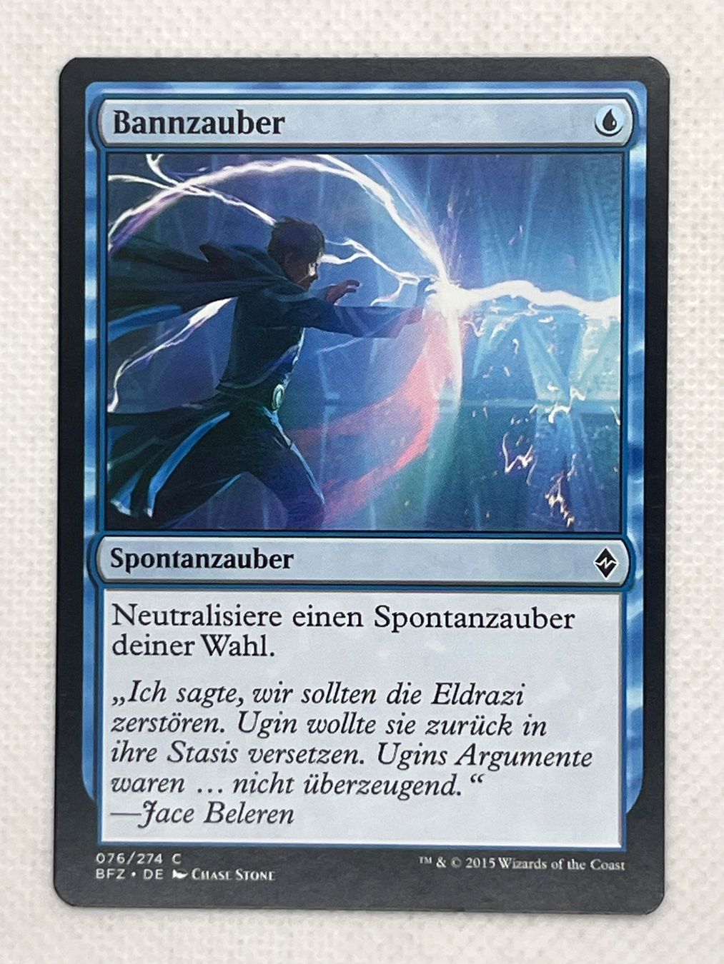 Magic The Gathering Sammelbilder & Trading cards: MTG Bannzauber BFZ 076 Deutsch Common – Gebraucht aus Hinterkappelen von Kim1992