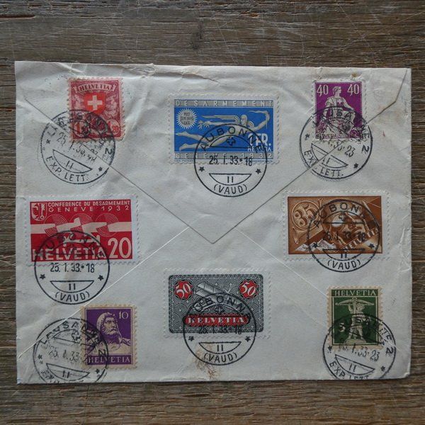 Tutti i francobolli: 1919 / TOP - Flugpost - Beleg mit F 2 – Usato da Egliswil venduto da Trens01