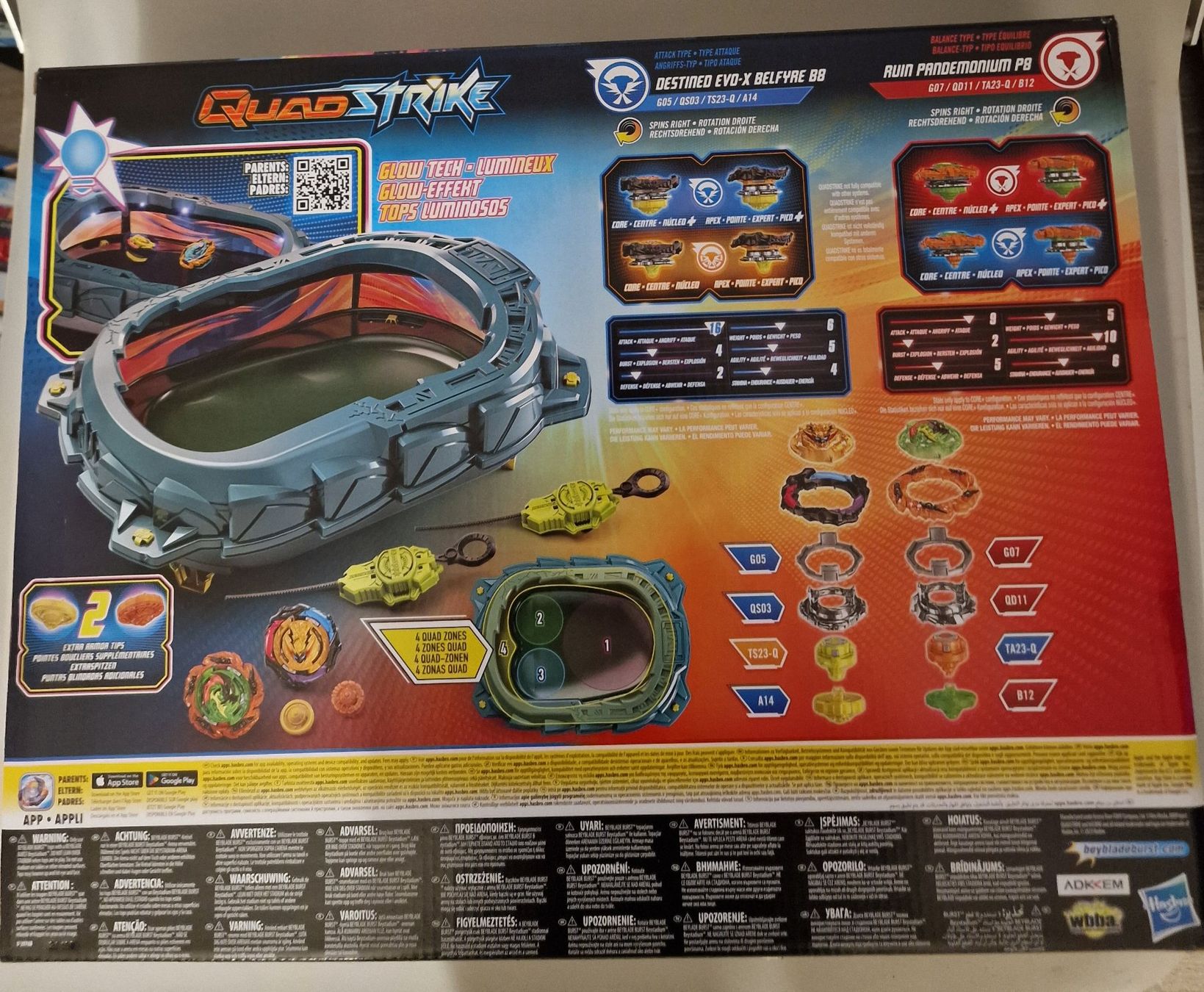 Giocattoli: Beyblade Burst QuadStrike Light Ignite Battle Set, Neu – Nuovo e nell'imballaggio originale da Oberuzwil venduto da aseinkaufswelt 1