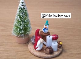 Winter Kerzenständer Handgemacht, Auch für Maileg