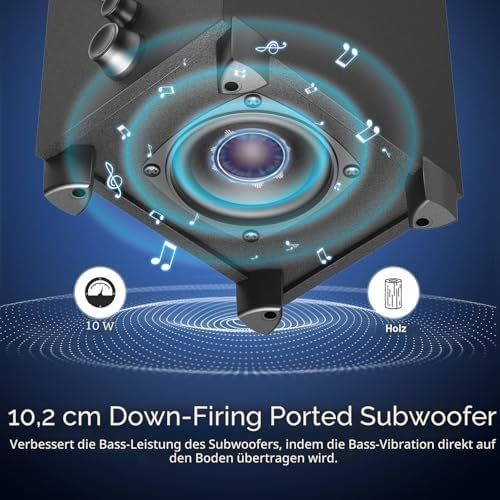 Casse acustiche: Bluetooth PC Lautsprecher 2.1 PC-Lautsprecher subwoofer – Nuovo e nell'imballaggio originale da Hundwil venduto da Pakethase 3