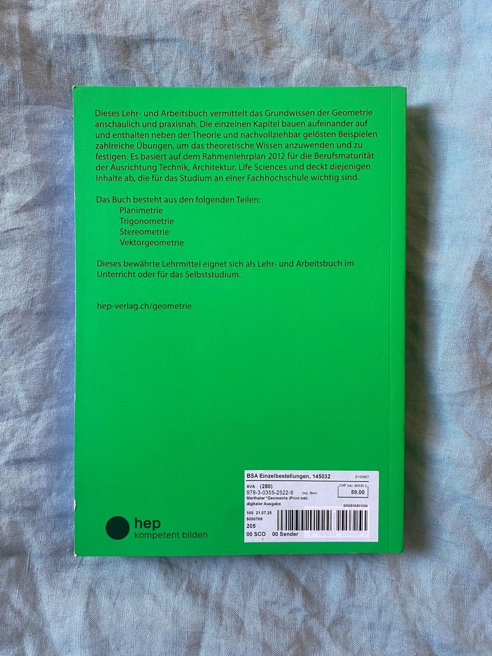 Libri: Geometrie Lehrbuch BM – Nuovo (secondo la descrizione) da Spiez venduto da met_jq7w 1