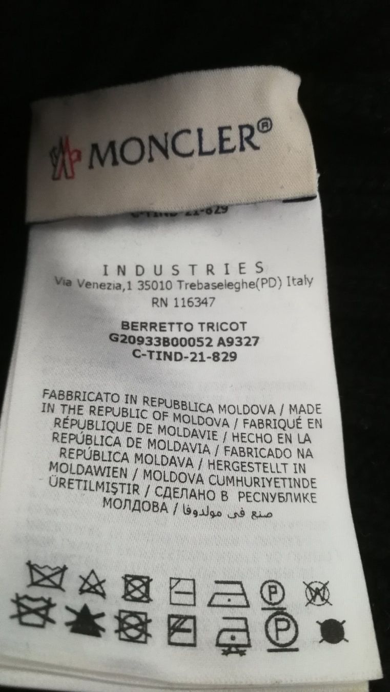 Copricapi, berretti & cappellini: Woll-Mütze Moncler – Usato da Goldau venduto da Ejidomar 4