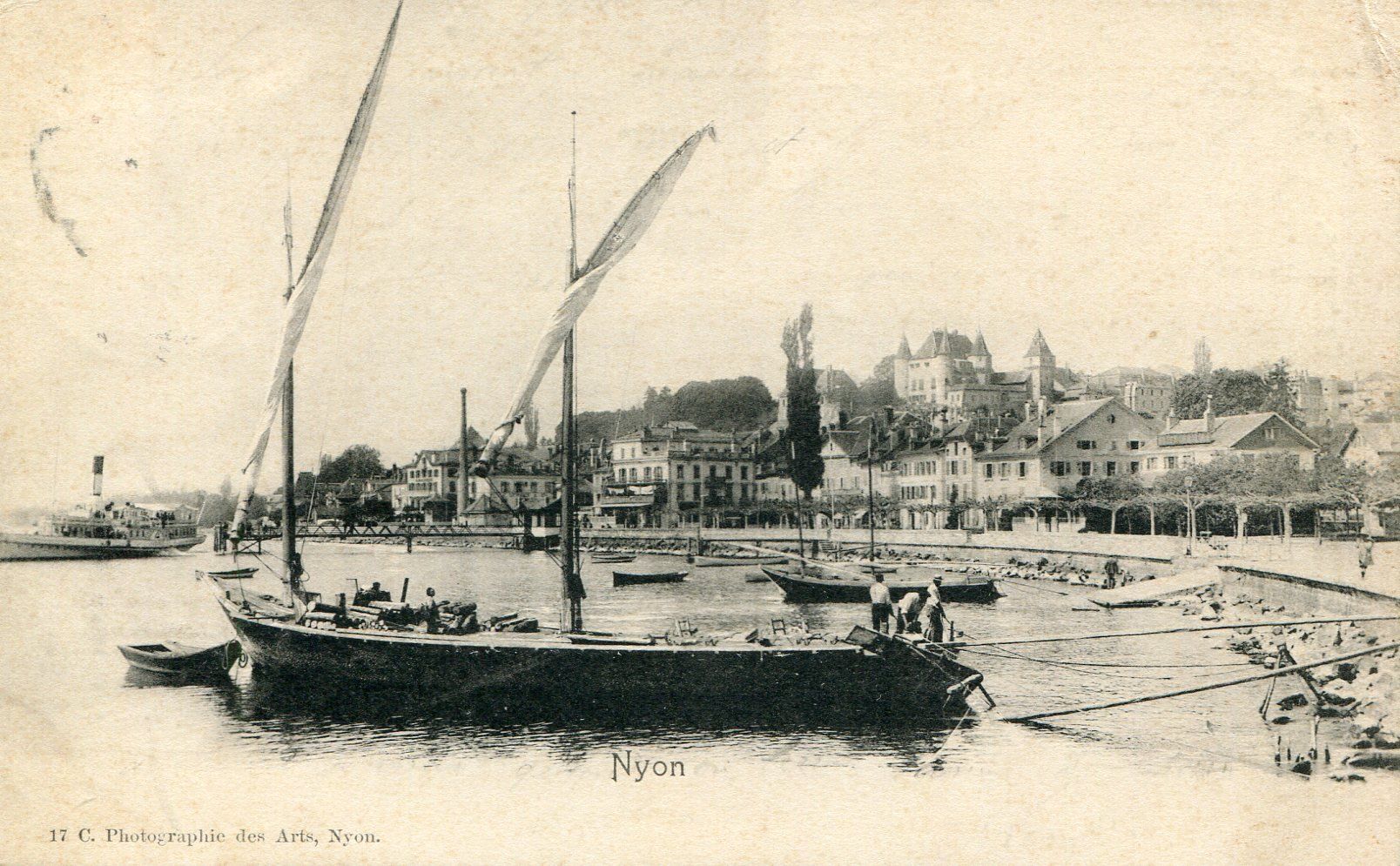 Cartoline postali: Nyon – Usato da Les Avants venduto da Jaman7