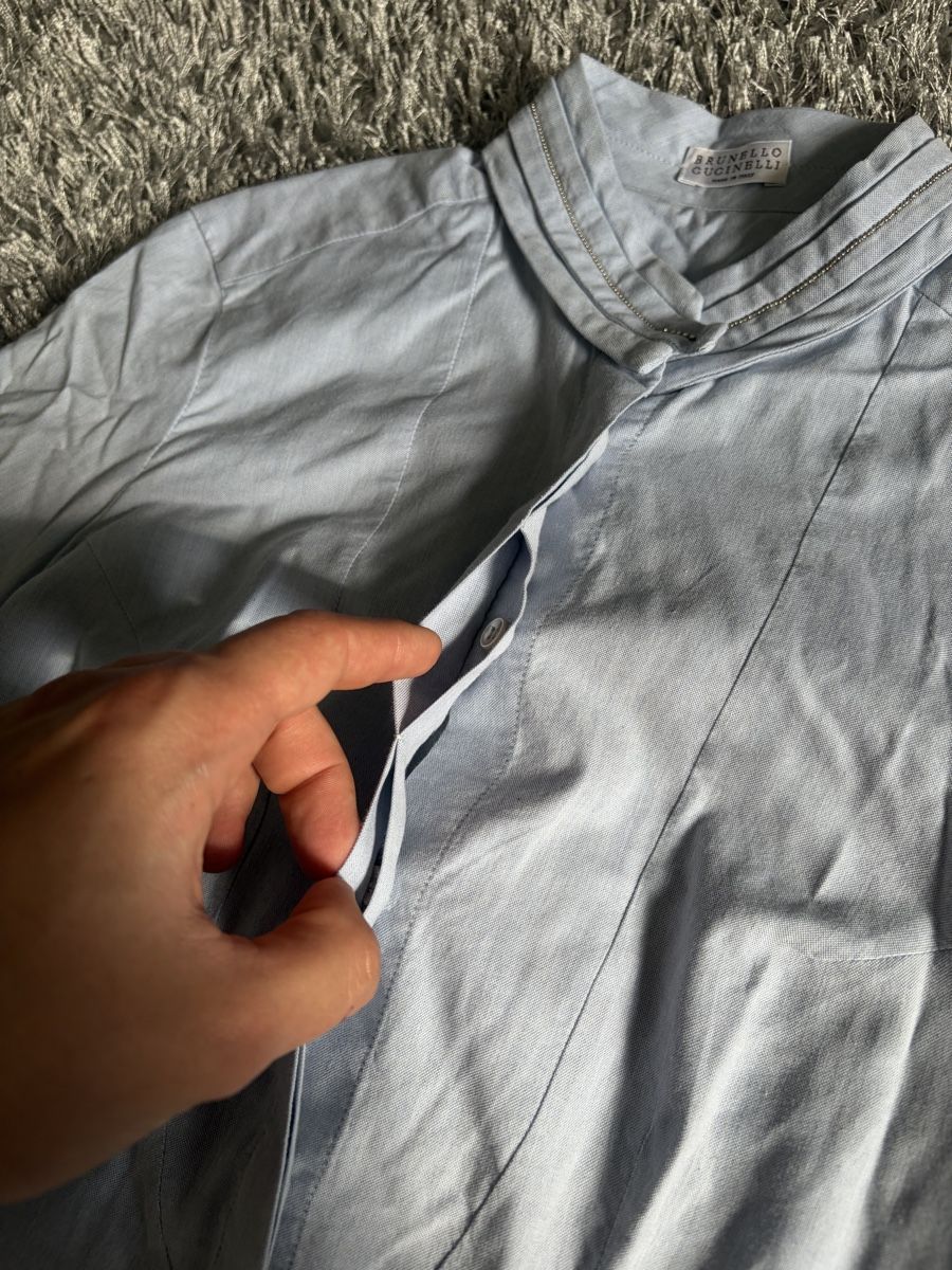 Brunello Cucinelli Camicette: Light Blue BRUNELLO CUCINELLI Shirt – Nuovo (secondo la descrizione) da Brislach venduto da edu_t6pq 2