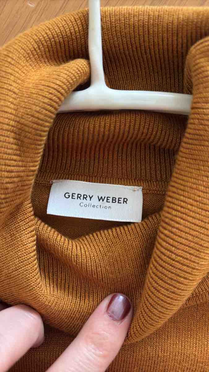 Gerry Weber Pulls & Sweat-shirts: Gerry Weber Damen Rollkragenpullover Ocker Gr. M – Neuf (Voir description) à Winterthur par sony-6 1