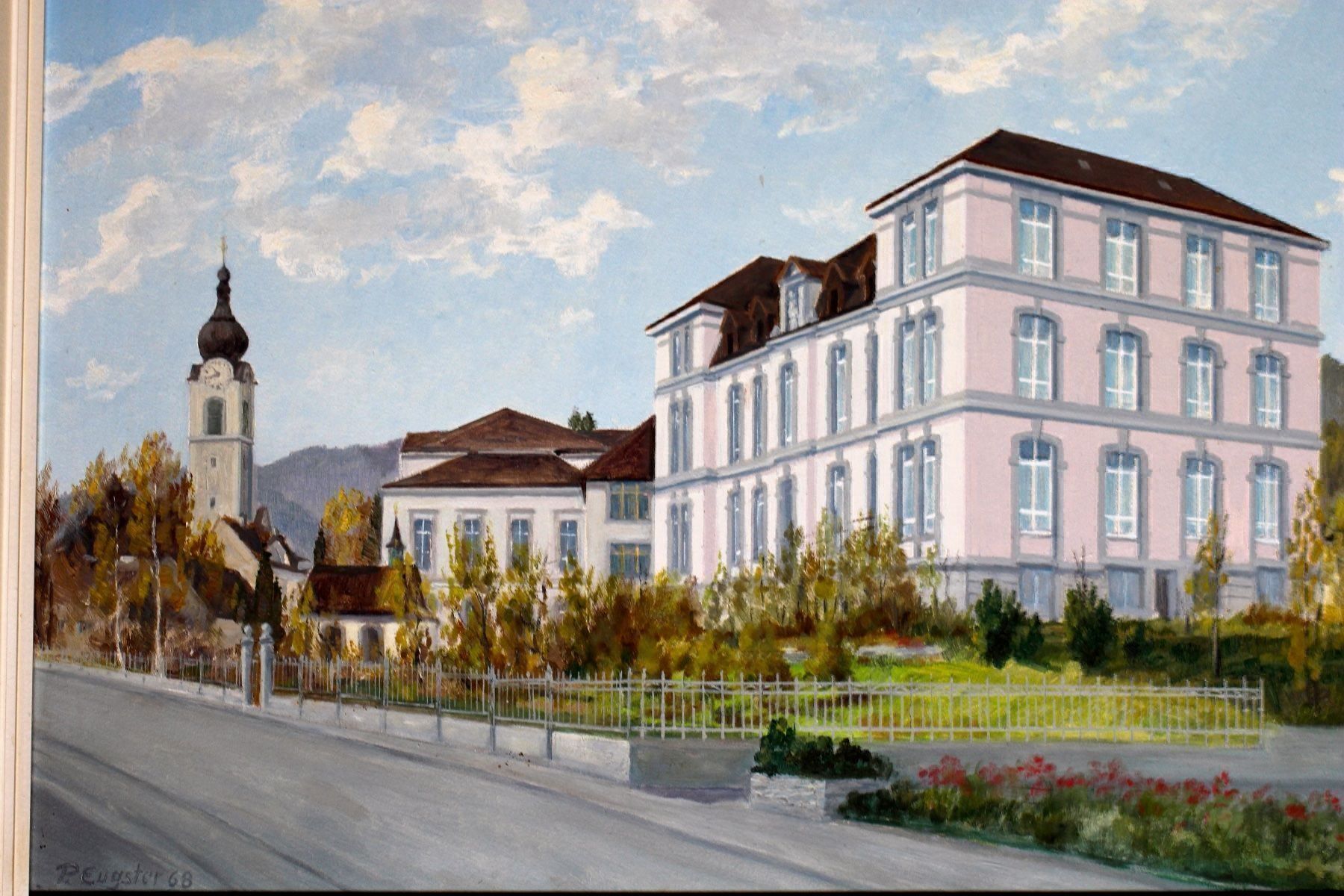 Dipinti: Gemälde Altstätten und Kinderheim "Bild" – Usato da Altstätten SG venduto da alpalfa