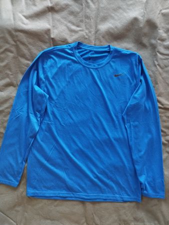 Blaues Nike Dri-FIT Langarmshirt, Grösse L Top Zustand