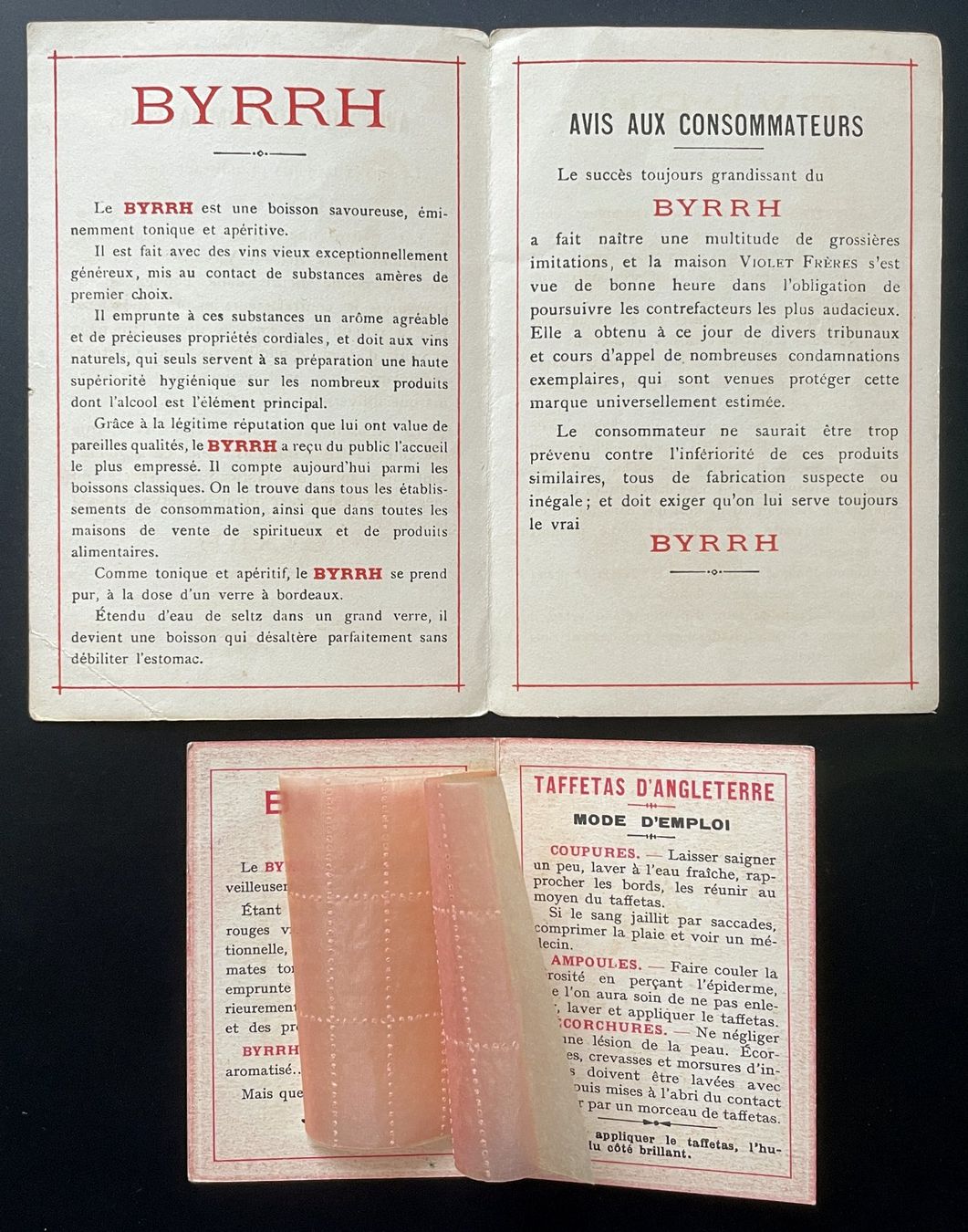 Grafiken & Lithographien: Byrrh - 2 Werbeflyer / Dépliants publicitaires – Gebraucht aus Savagnier von Ne2065 1