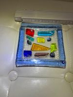 Echte Murano Glas Schale / Svuotatasche – Fusing-Technik