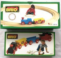 2x BRIO Holzeisenbahn Sets 3317/33116 der 90er Jahre - OVP