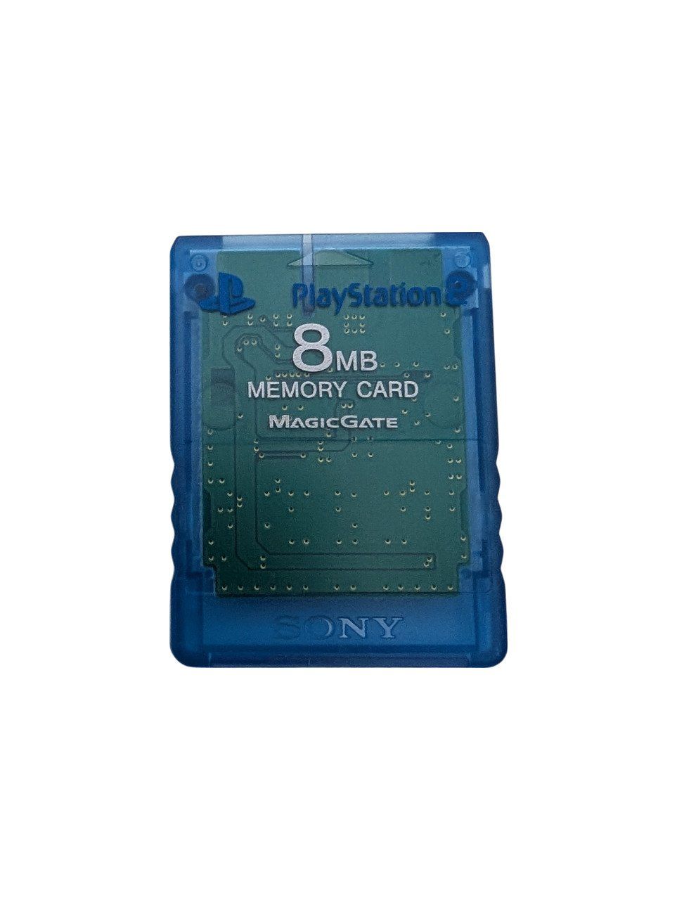 Sony Memory unit & Memory card: PlayStation 2 Memory Card 8MB Crystal Blue – Usato da Domat/Ems venduto da IsseldorsShop