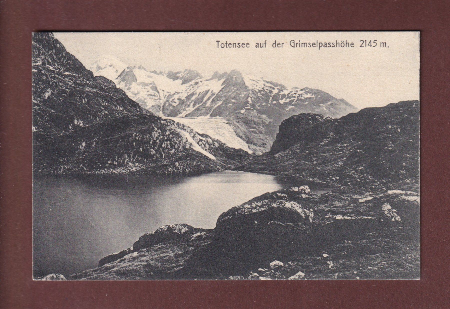 Ansichtskarten: TOTENSEE auf der Grimselpasshöhe - 1910 – Gebraucht aus Pully von nicecards-shop