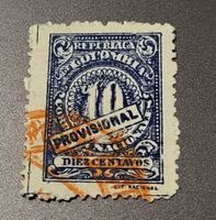 Kolumbien 1920 alte briefmarke