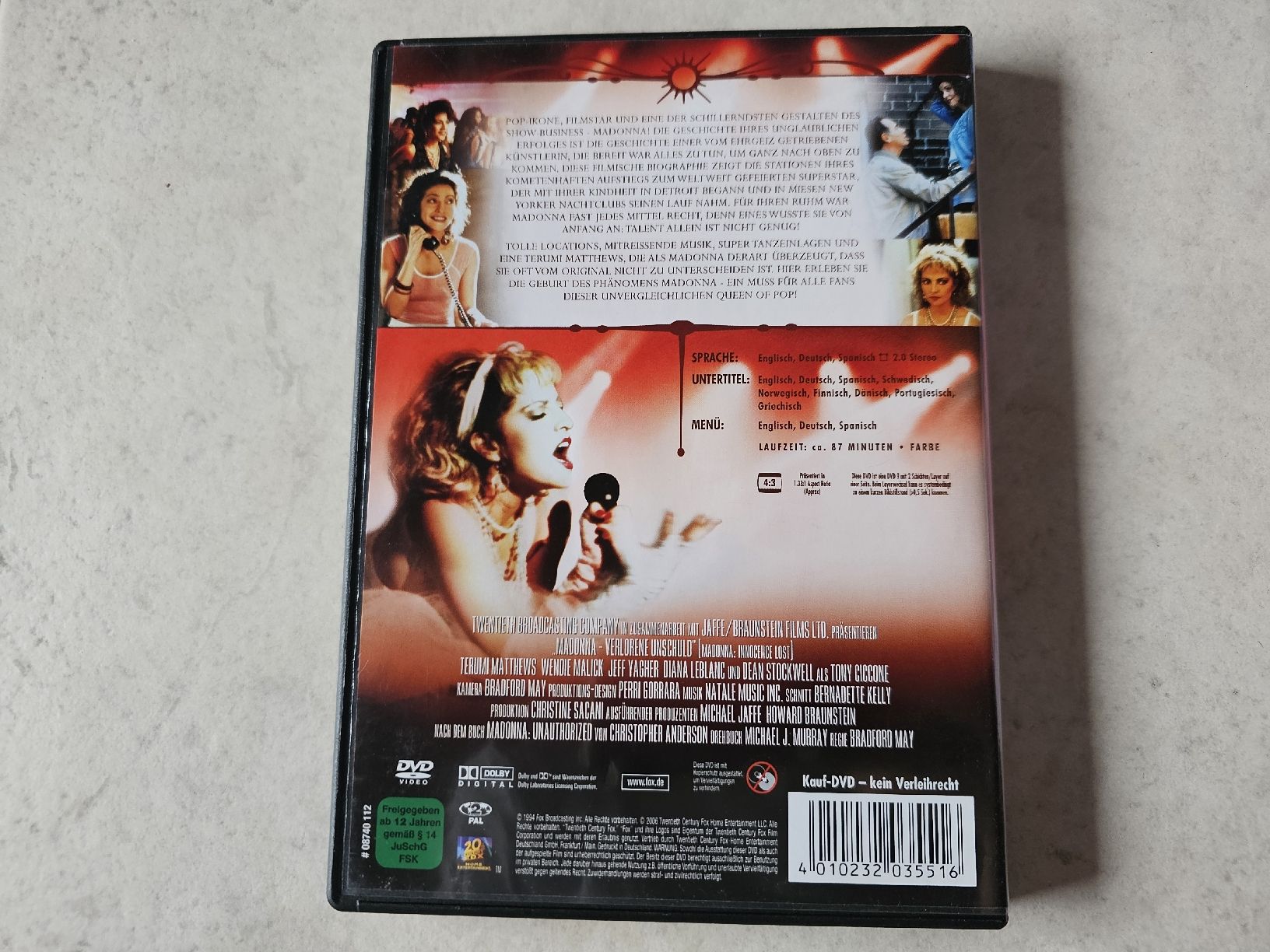 Tutti i DVDs: Madonna  -  Verlorene Unschuld – Usato da Schneisingen venduto da backstore24 1