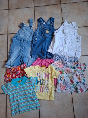 10 teiliges Sommerpaket Mädchen 74