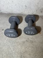 Hanteln 3,0 kg Paar grau Neuwertig 