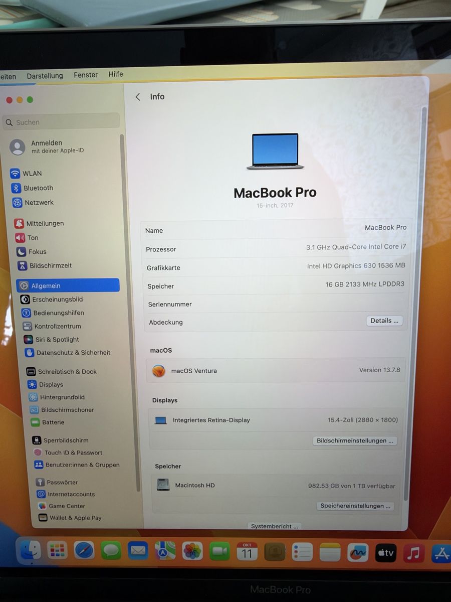 Apple Notebooks: Apple MacBook Pro 15" i7 1TB SSD – Gebraucht aus Burgdorf von manusch02 4