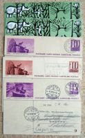5 BILDPOSTKARTEN BASEL - ZOOLOGISCHER GARTEN 1936 - 1974