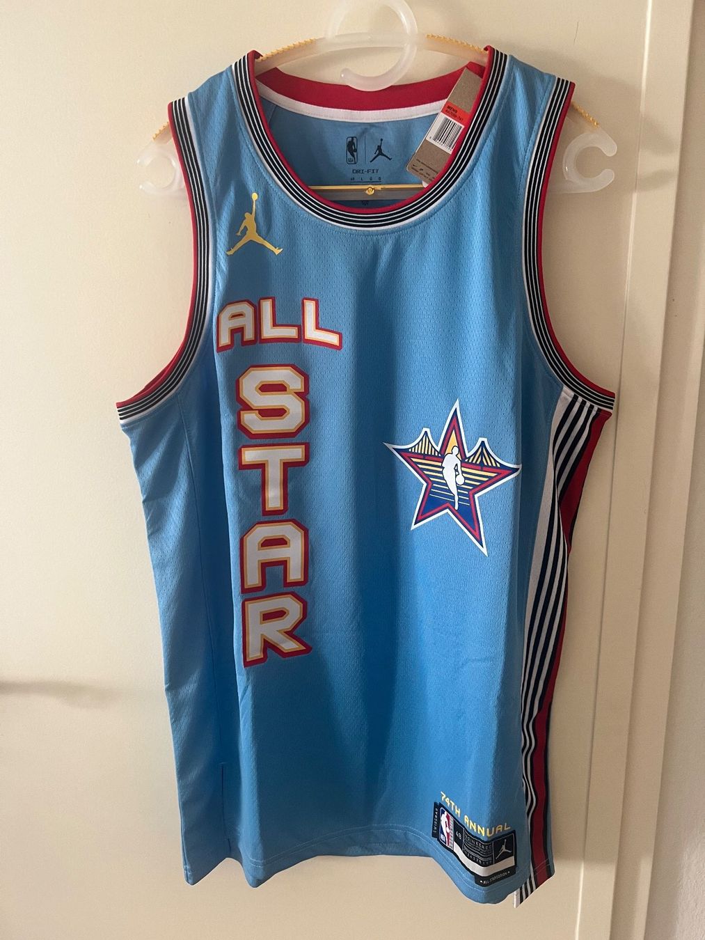 Nike Canottiere & Pantaloni: NBA All Star / 35 DURANT / 2025 / hellblau / Heißprägung – Nuovo e nell'imballaggio originale da Bern venduto da No1e 7