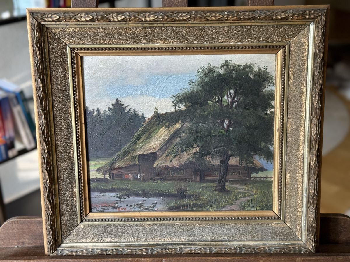 Gemälde: Ölgemälde Landschaft Bauernhaus, von Othmar Döbeli – Gebraucht aus Grellingen von laranna 1