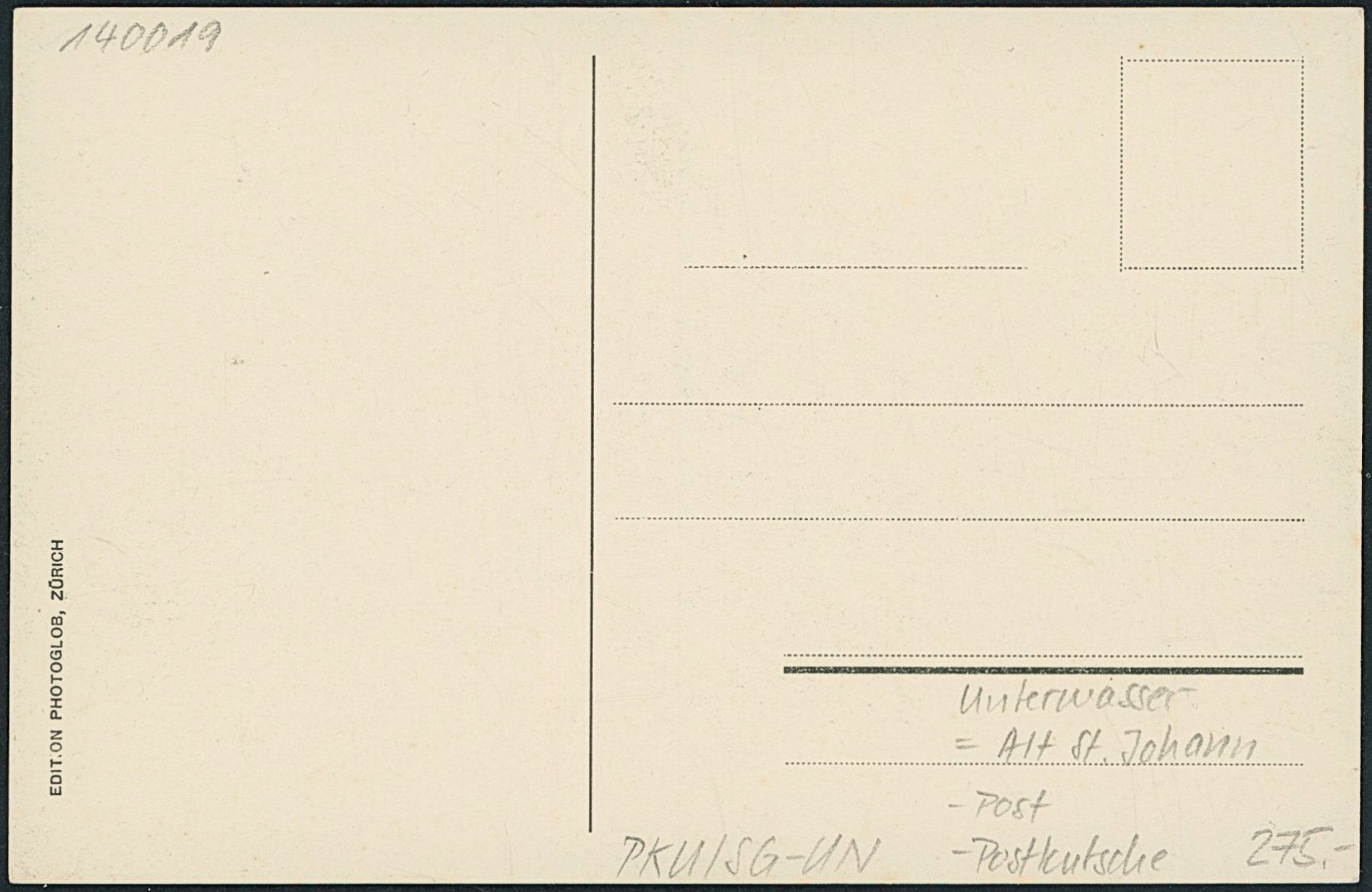 Cartoline postali: SG Unterwasser - Post - Postkutsche - Alt St. Johann – Nuovo (secondo la descrizione) da Schindellegi venduto da Jonathan77 1