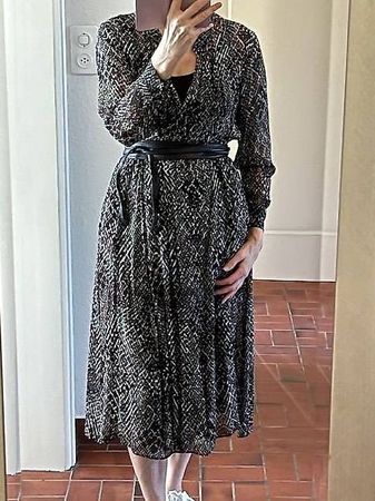 Kleid von iheart XS – Blau gemustert – sehr guter Zustand