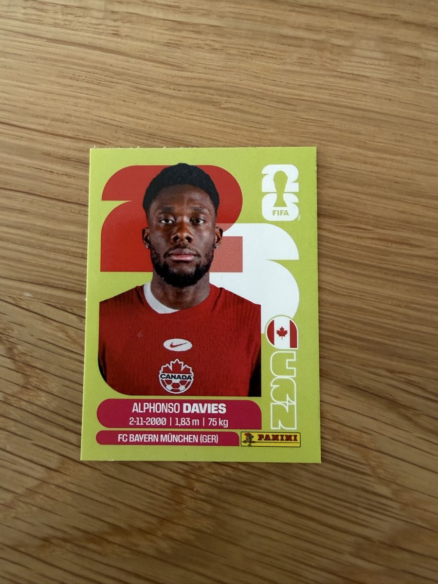 Panini Carte collezionabili: WM Panini 2026 - Alphonso Davis (CAN 3) – Nuovo (secondo la descrizione) da Olten venduto da fab_75ry