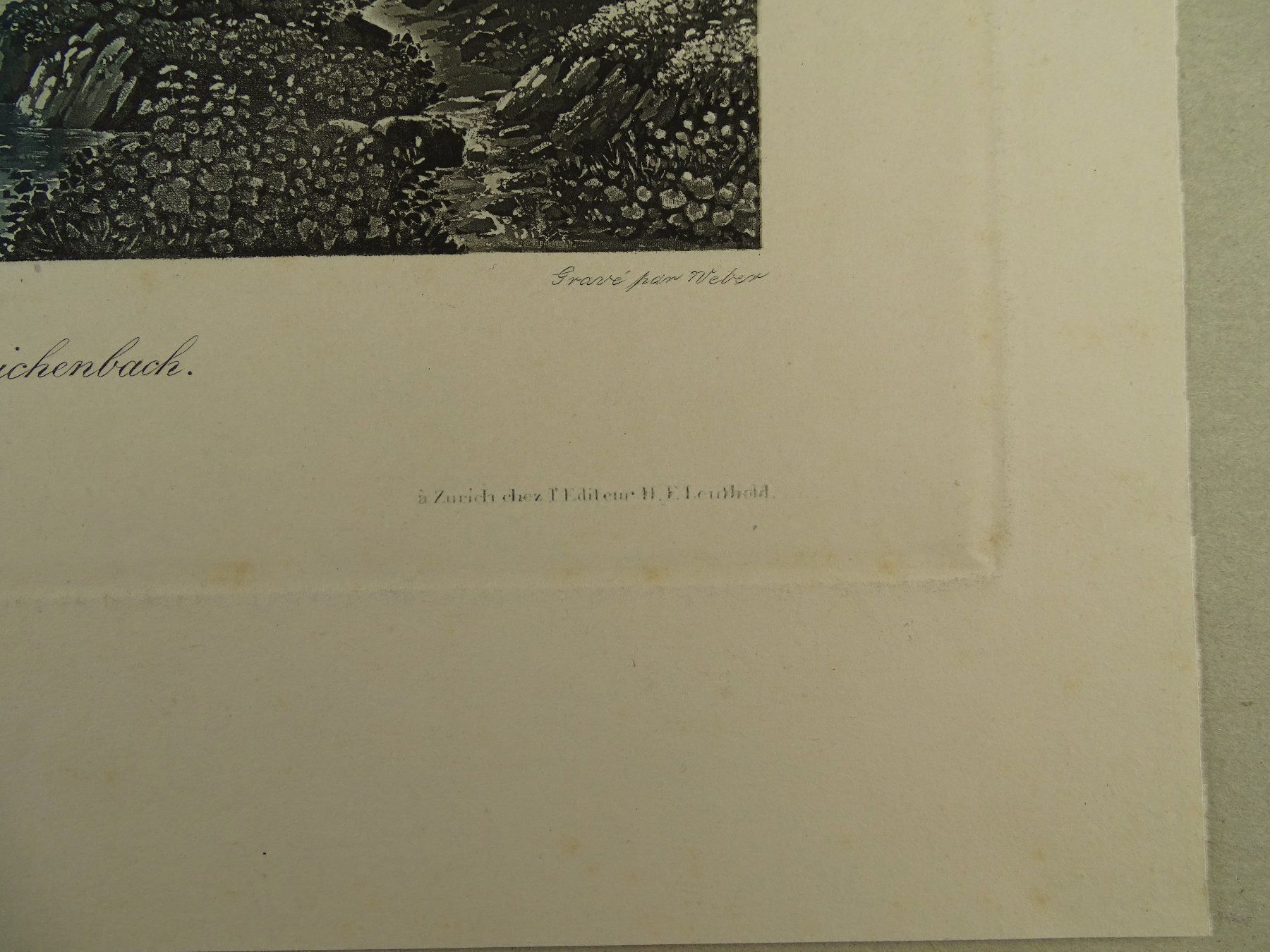 Incisioni: REICHENBACH, AQUATINTA UM 1840 – Usato da Grüningen venduto da Kartensammler 4