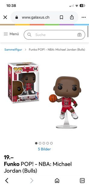 Funko Statuette: Funko Pop NBA Michael Jordan 54 – Usato da Langenthal venduto da roman014 5