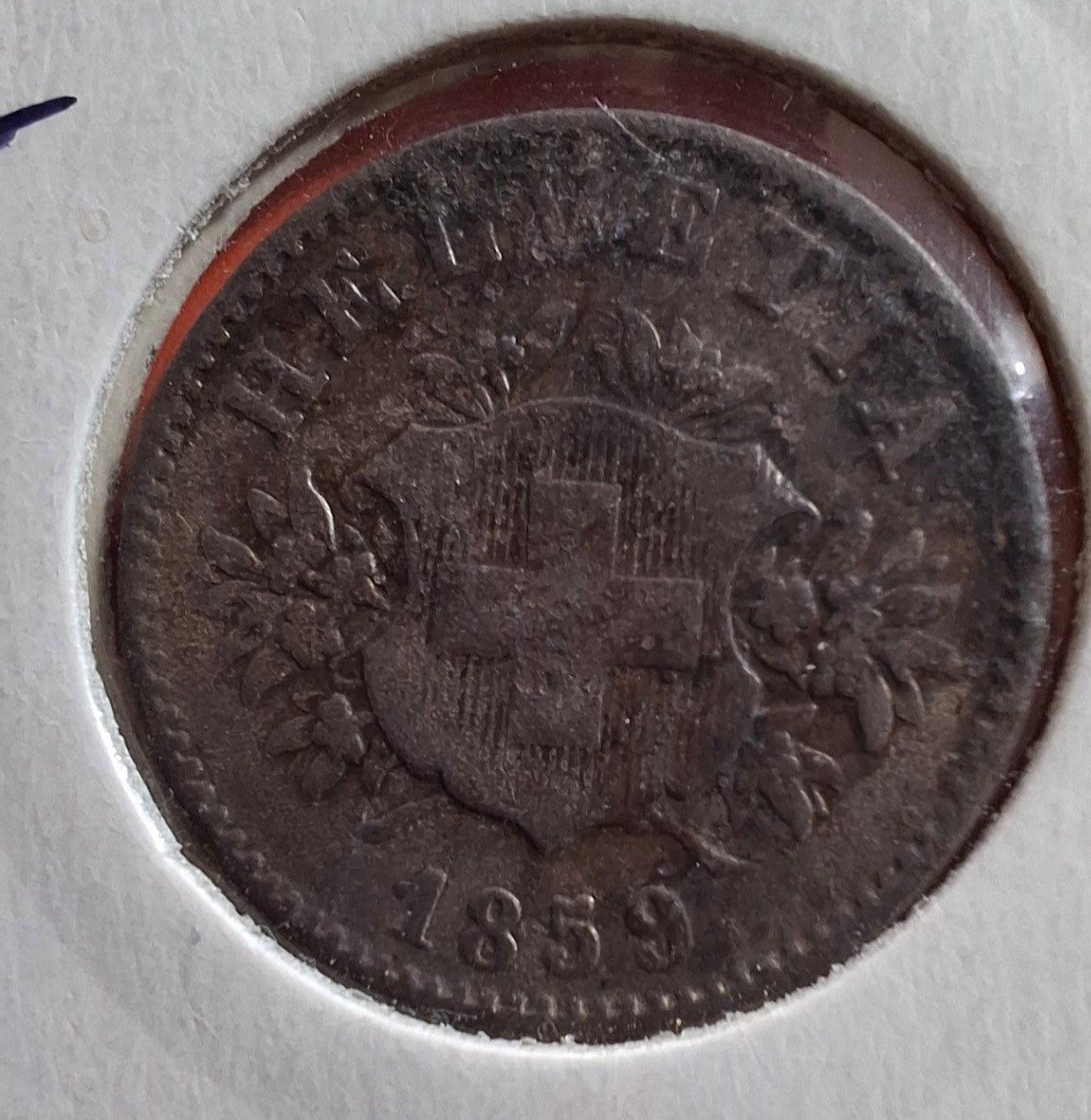 Tutti le monete: CHF 0.20 1859 Schweiz S-SS – Usato da Fribourg venduto da Kiki020