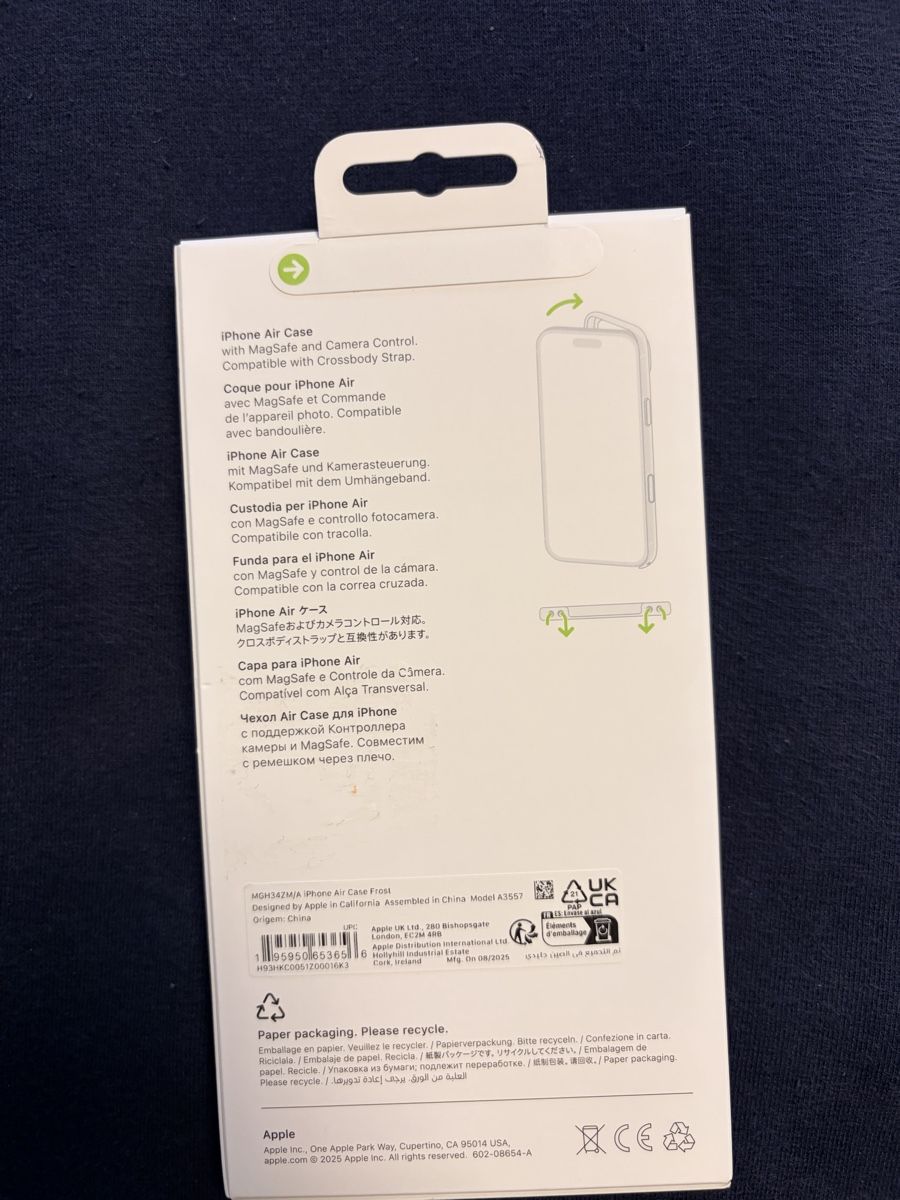 Apple Covers & Schutzfolien: Original iPhone Air Case – Neu und originalverpackt aus Arbon von dan_68b7 1