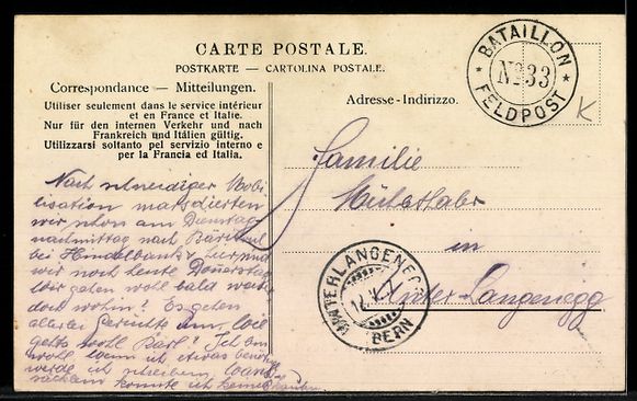 Cartoline postali: AK Bäriswil, Bauernhäuser mit großer Scheune – Usato da Berlin venduto da bartko-reher 1