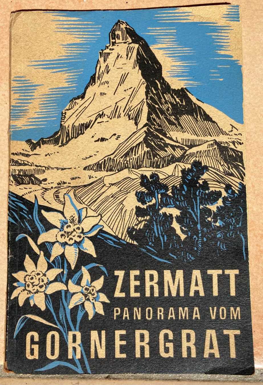 Cartine & Atlanti: Zermatt Panorama vom Gornergrat - Ca. 1940 – Usato da Versoix venduto da HELVETICA_1