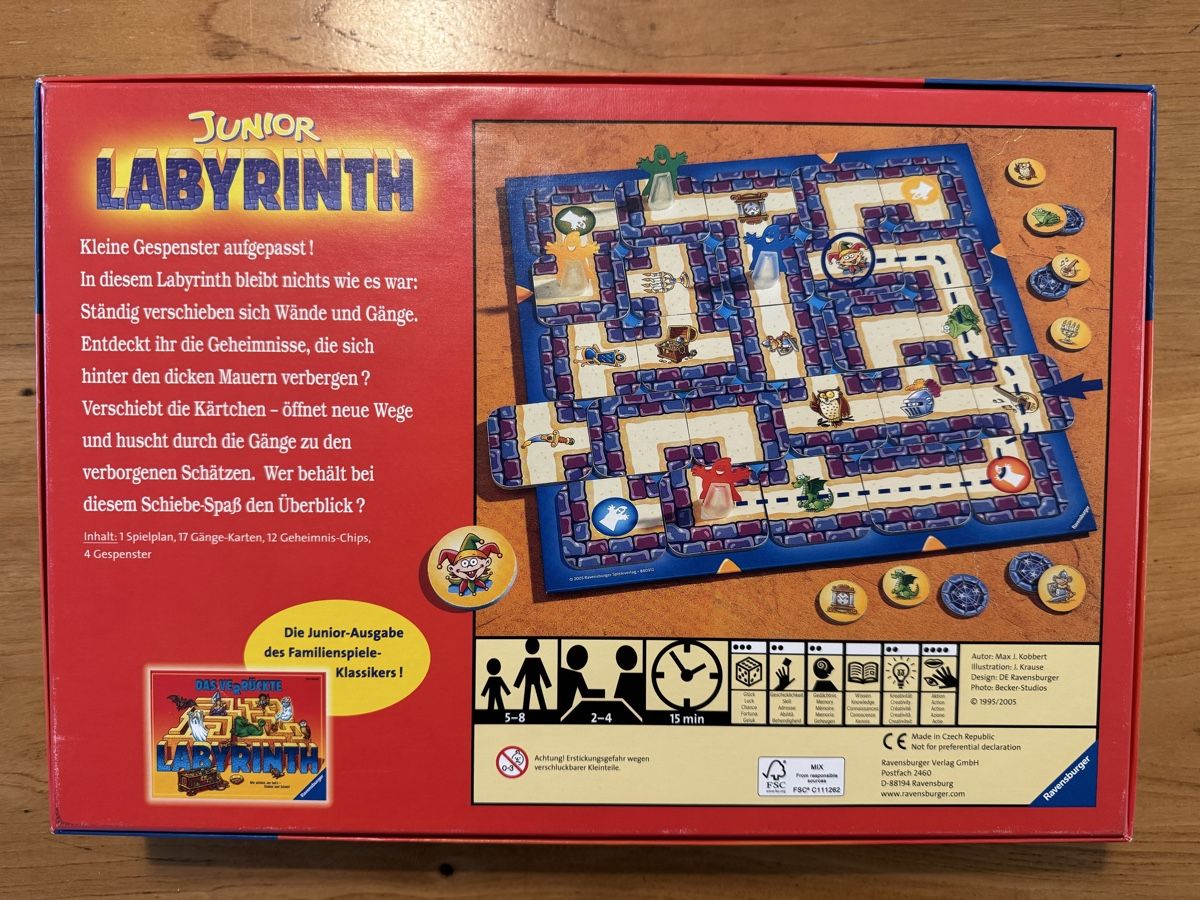 Ravensburger Giochi: Das verrückte Labyrinth Junior – Nuovo (secondo la descrizione) da Davos Platz venduto da bongovern 1
