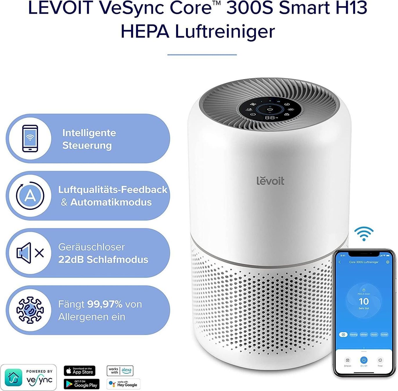 Luftreiniger: Levoit Smart Core 300S Luftreiniger – Neu und originalverpackt aus Bottighofen von zaap 3