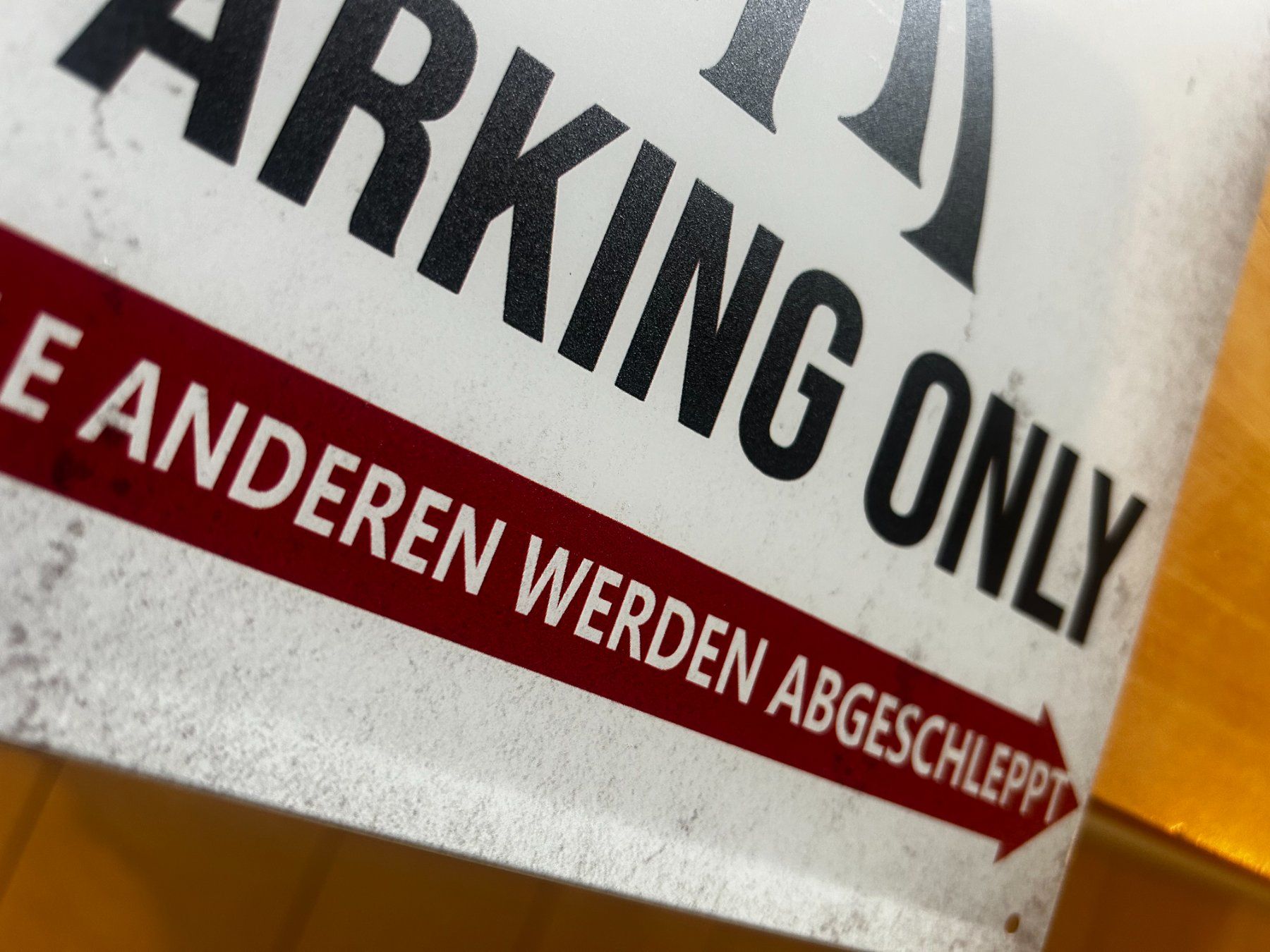 Rolls Royce Insegne: Rolls Royce Parking Only Blechschild Phantom Ghost Deutsch – Nuovo e nell'imballaggio originale da Dättlikon venduto da easythings 4