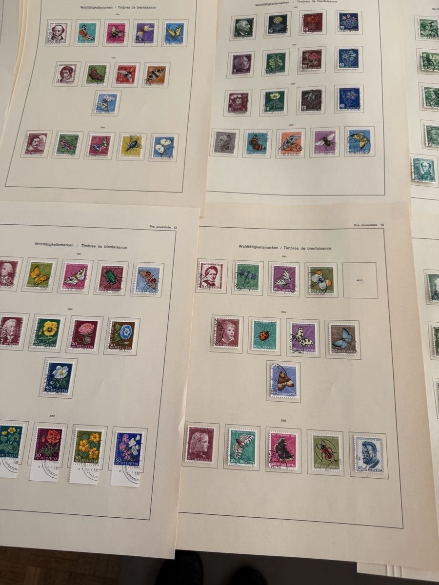 Tutti i francobolli: Pro Juventute Sammlung 1912 bis 1962 gestempelt – Usato da Murgenthal venduto da Tina_4055 2