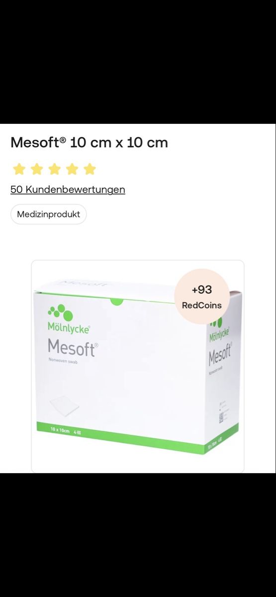 Pasti del neonato: Mesoft Vlieskompresse, 10x10cm – Nuovo (secondo la descrizione) da Oberwil BL venduto da P-King