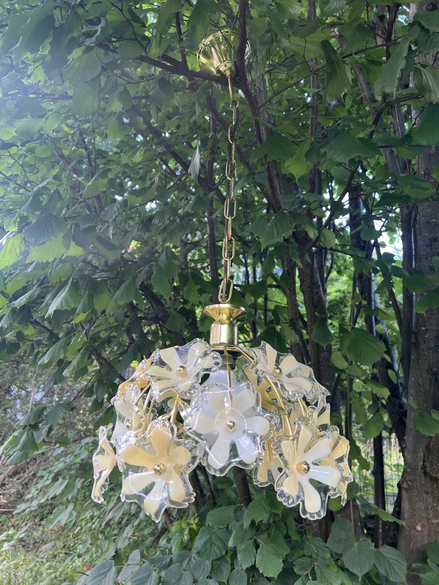 Eglo Kronleuchter & Deckenlampen: Lampe EGLO Florale Blumen Messing-Hängeleuchte – Gebraucht aus Degersheim von melilalelahuh69 2