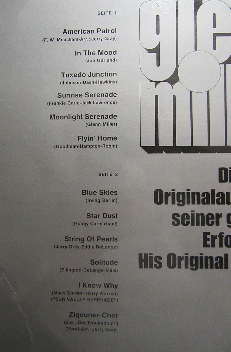 Dischi in vinile: Doppel LP - Glenn Miller - His Original Recordings – Usato da Auenstein venduto da Padabimbim 2