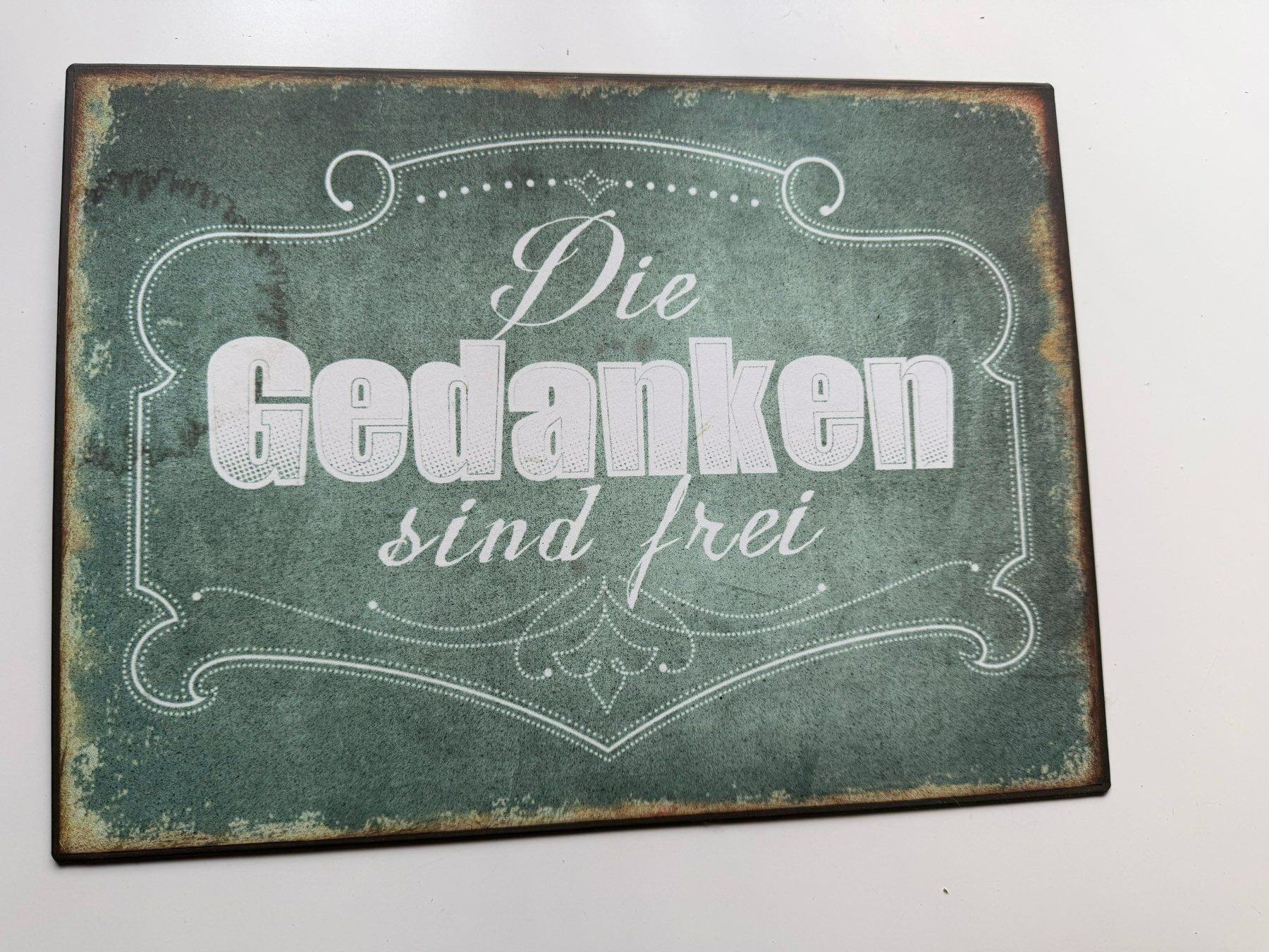 Schilder: DEKOSCHILD BLECHSCHILD – Gebraucht aus Meienried von ManuelaBoutique 1