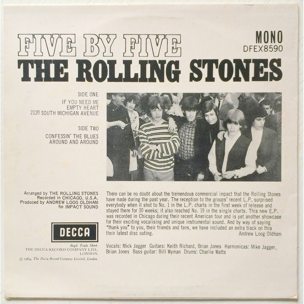 Schallplatten: ROLLING STONES - FIVE BY FIVE – Gebraucht aus Bottens von hotter-than-hell 1