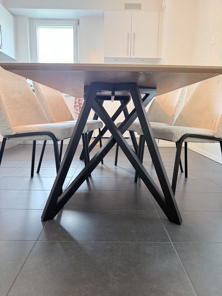 Conforama Set di tavolo e panche: Table bois massif 180x90x77cm – Usato da Gollion venduto da locs01 2
