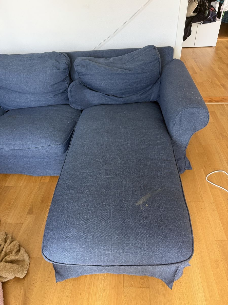 Sofas: Stoff Sofa blau, gebraucht – D'occasion à Thun par J.Anker 2