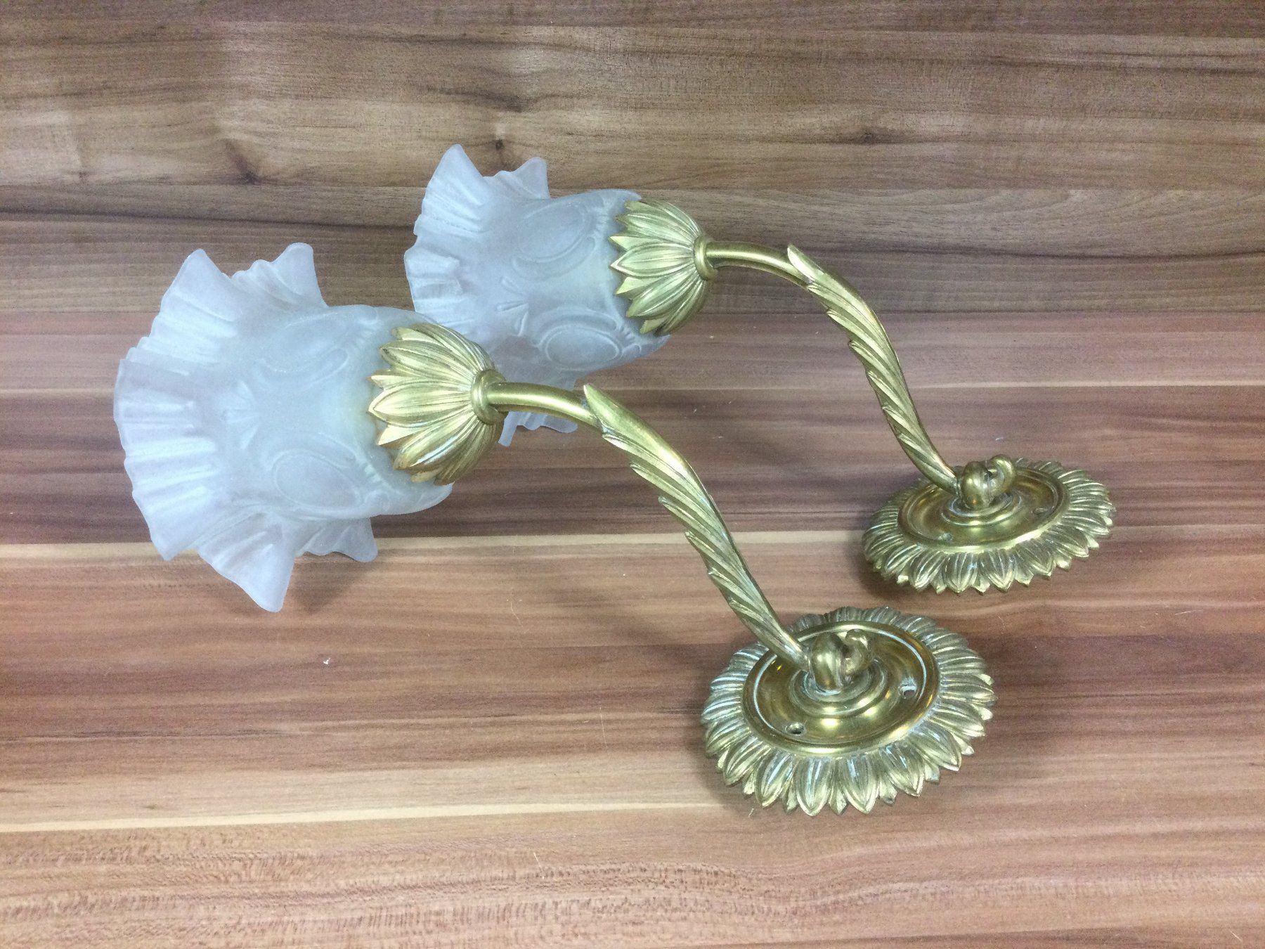 Lampes: Gebrauchte schöne Messing Wandlampen – D'occasion à Wangen SZ par kuriosum12 7