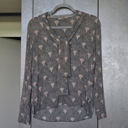 🐸 NILE BLUSE XS VISKOSE MIT SCHLEIFE